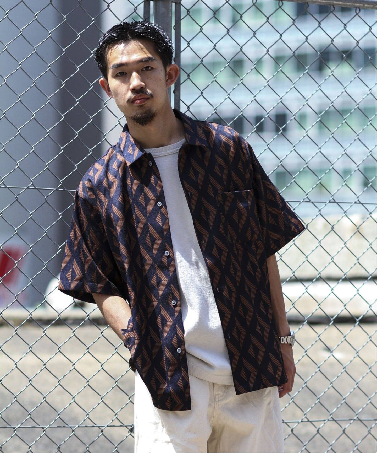 ジオメトリック柄 S/S シャツ（シャツ／ブラウス）｜JOURNAL STANDARD
