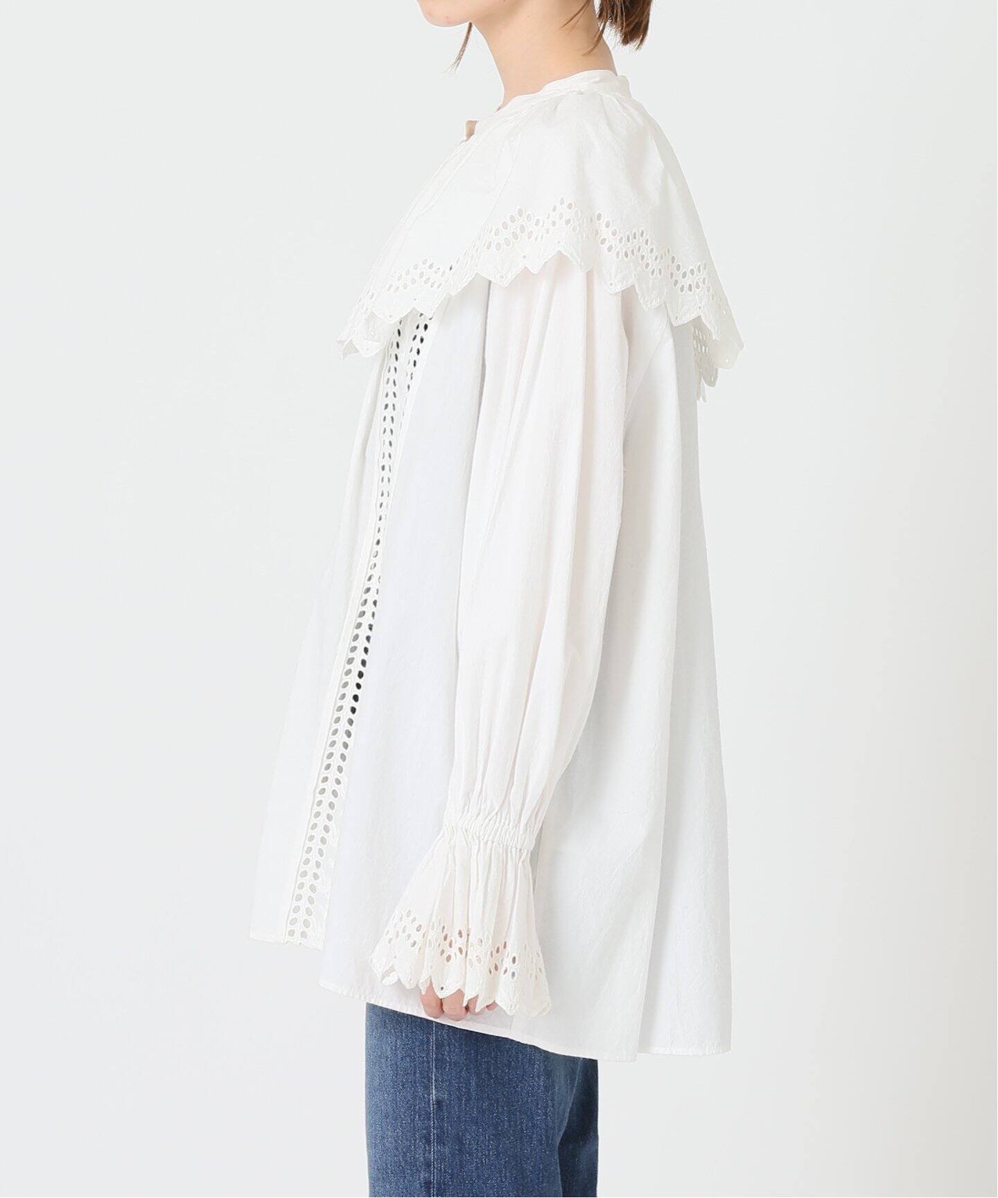M【特価】 完売 イエナ IENA sese カットワークレースコットンブラウス