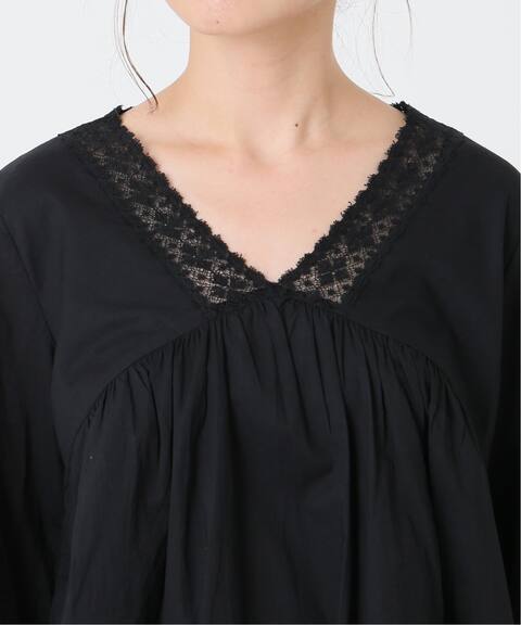 メッシュレースvネックブラウス slobe iena スローブ イエナ 公式のファッション通販 20051912405010 baycrew s store