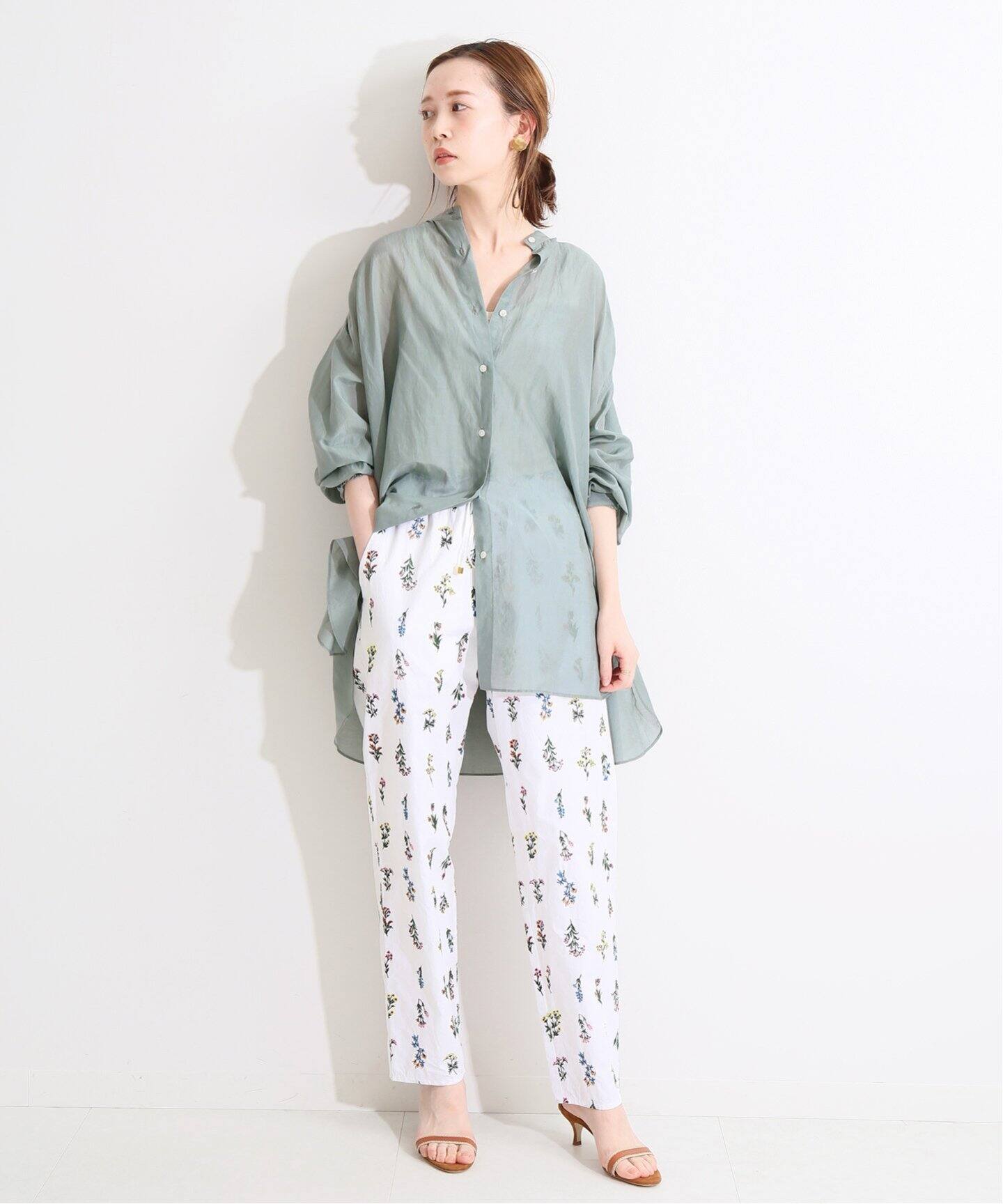 IENA LA BOUCLE コットンシルク ギャザーシャツ◇|IENA(イエナ)公式 ...