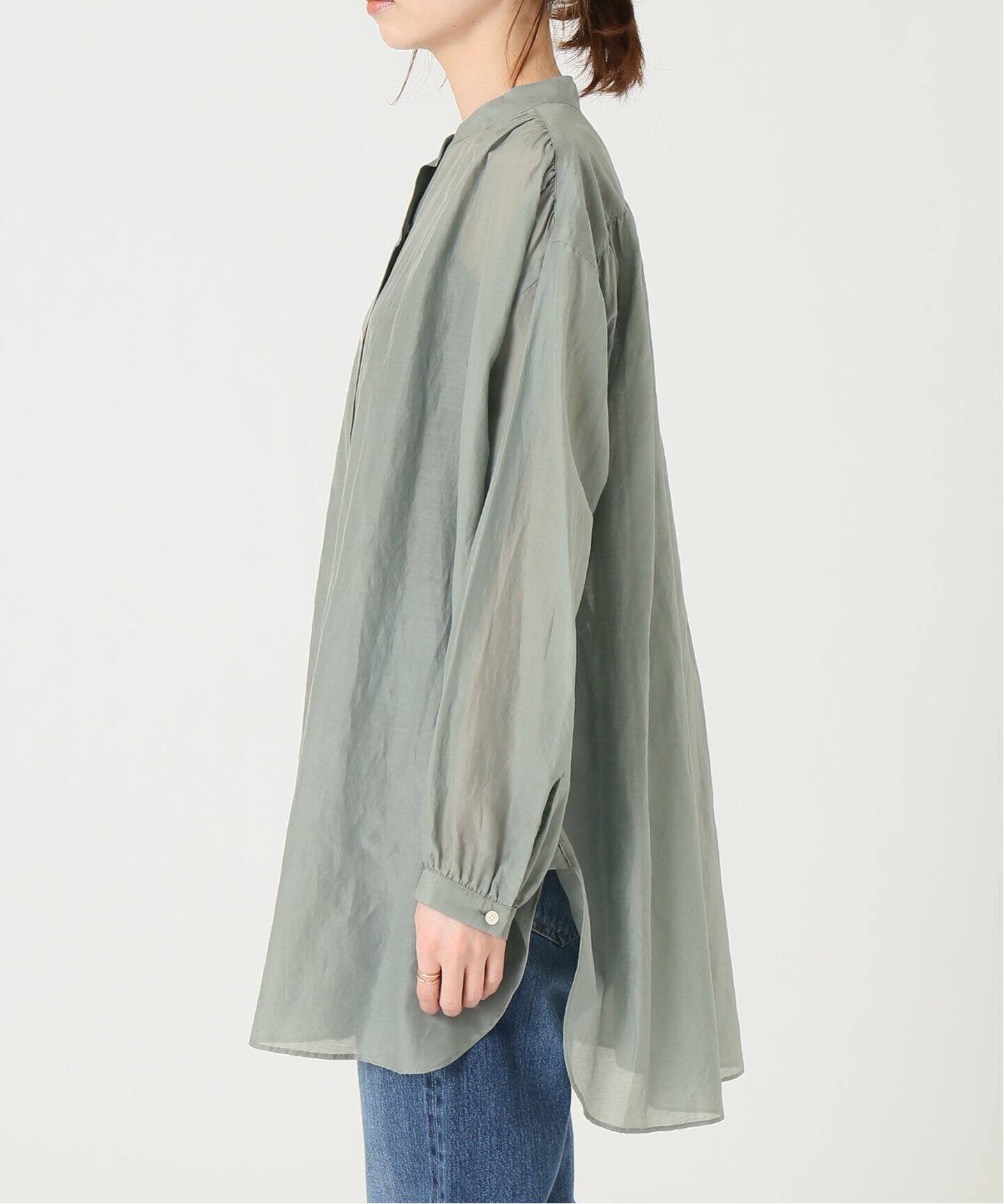 IENA LA BOUCLE コットンシルク ギャザーシャツ◇|IENA(イエナ)公式 ...