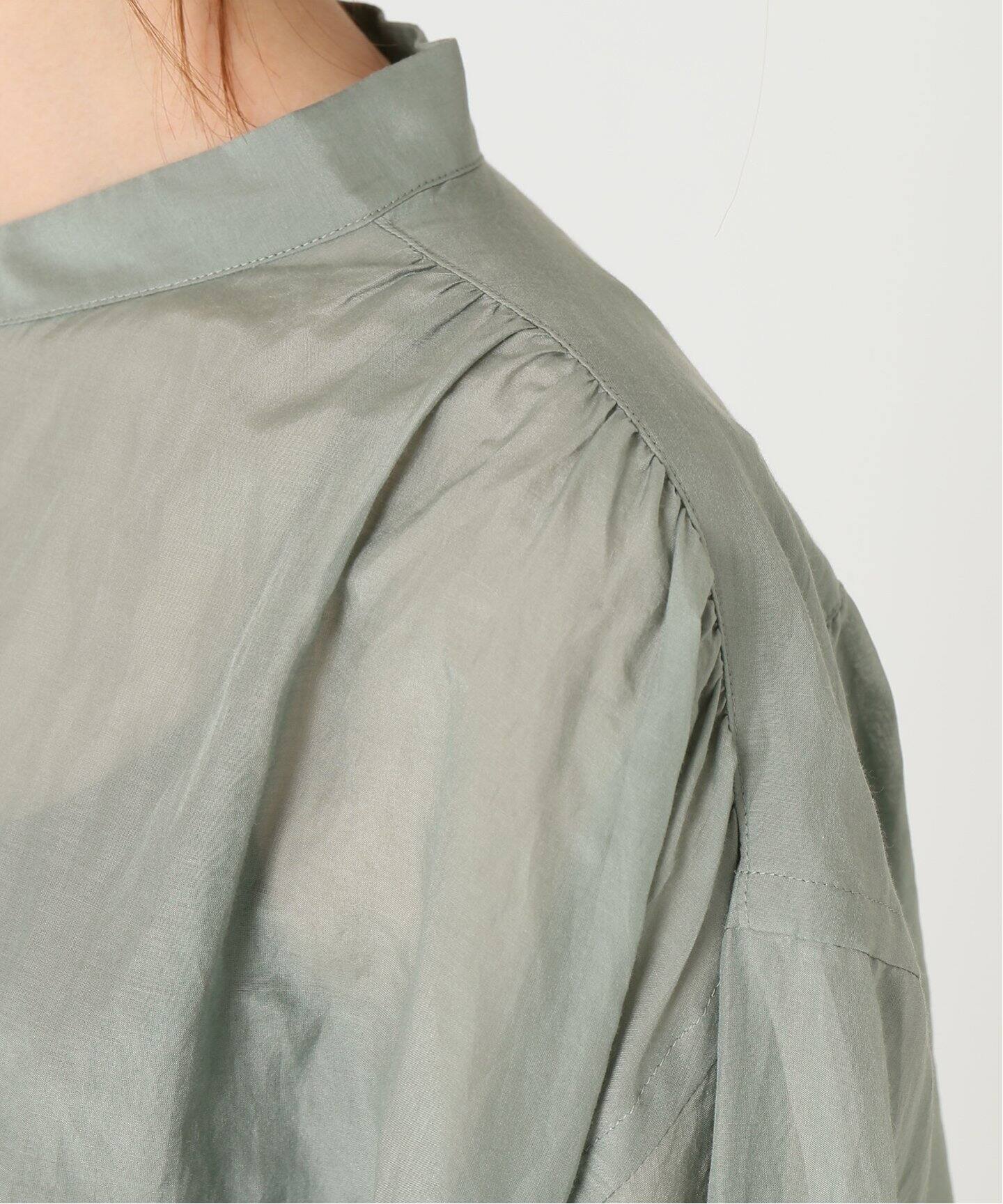 IENA LA BOUCLE コットンシルク ギャザーシャツ◇|IENA(イエナ)公式 ...