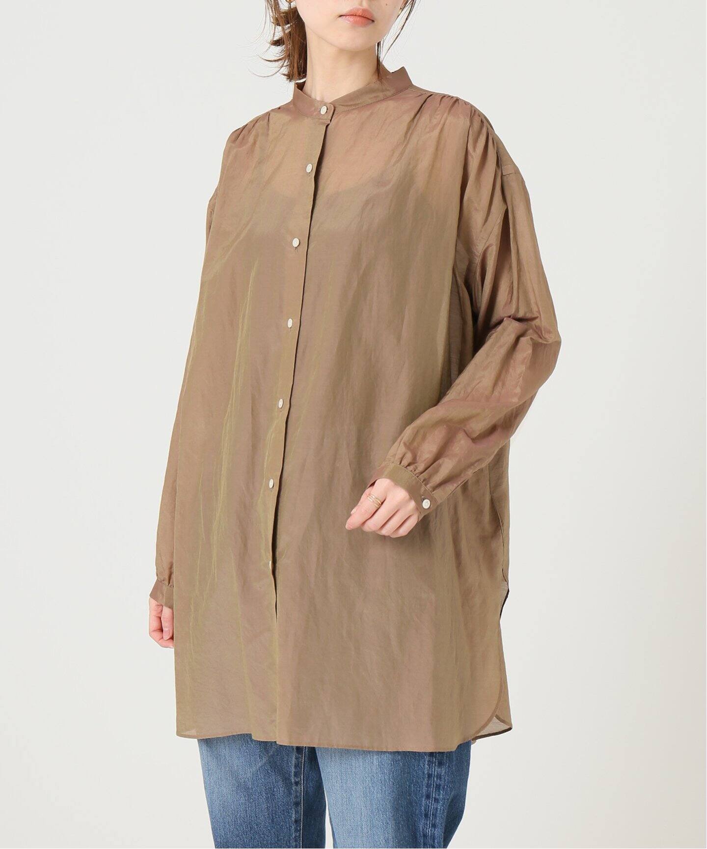 IENA LA BOUCLE コットンシルク ギャザーシャツ◇|IENA(イエナ)公式 ...
