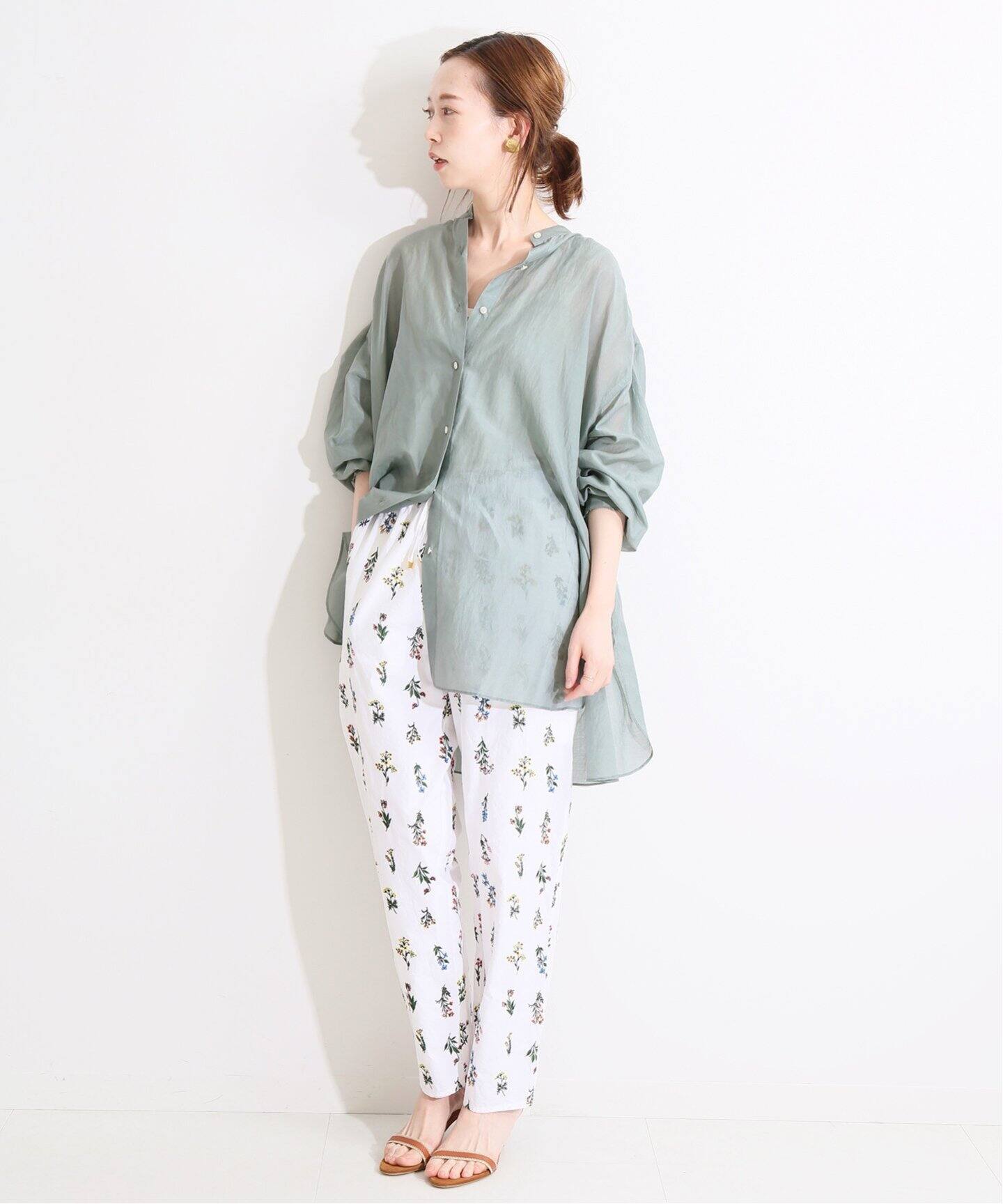 IENA LA BOUCLE コットンシルク ギャザーシャツ◇|IENA(イエナ)公式 ...