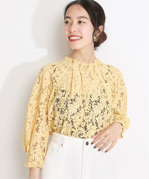 レースボトルネックブラウス Vermeil Par Iena ヴェルメイユ パー イエナ 公式のファッション通販 Baycrew S Store