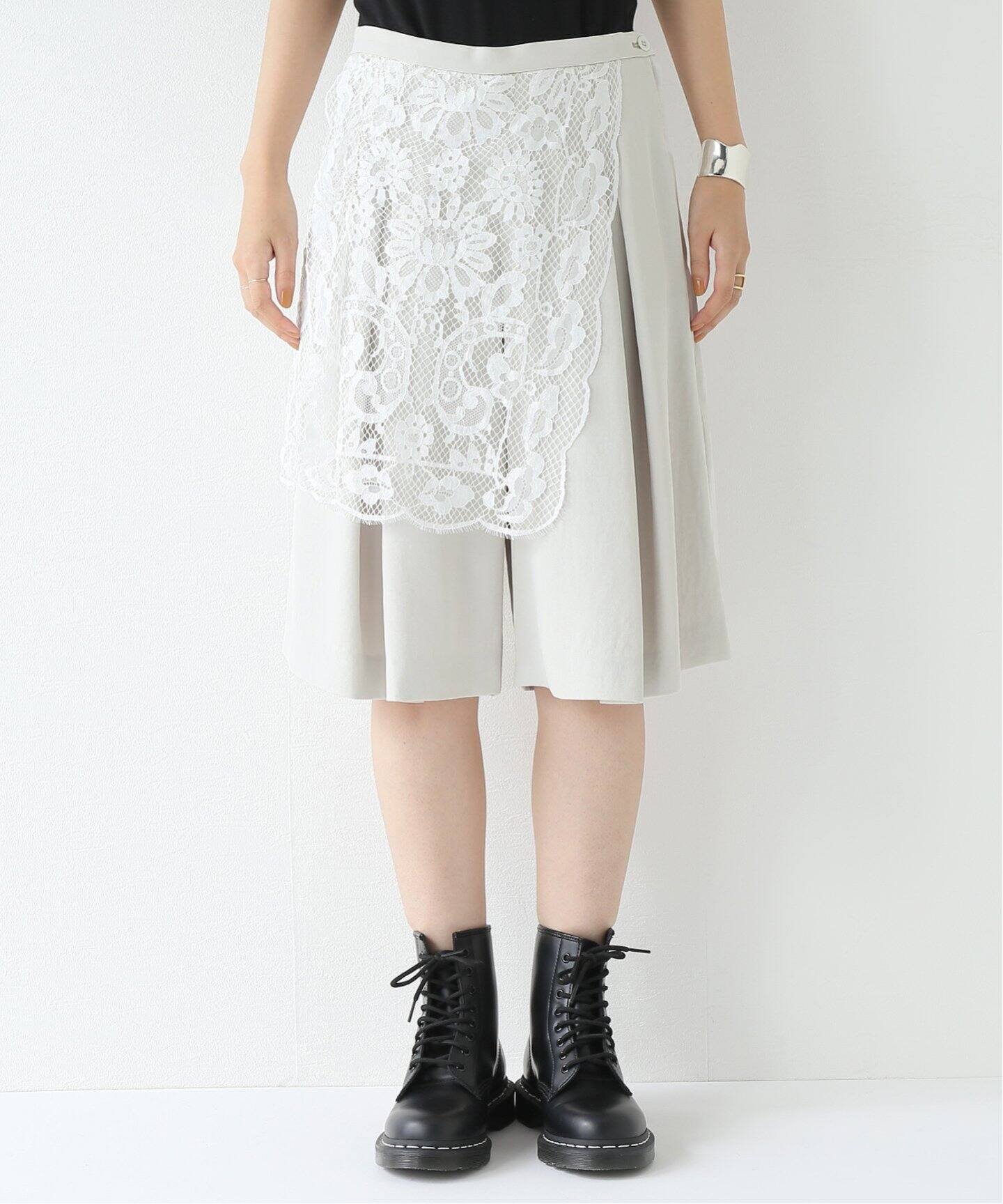 TOGA PULLA/トーガプルラ】Lace mix shorts：パンツ（ショート・ハーフ  