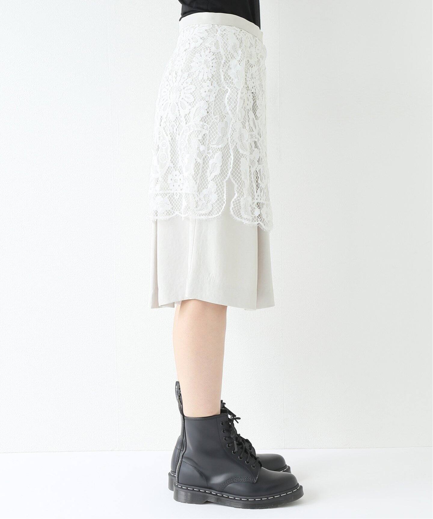 TOGA PULLA/トーガプルラ】Lace mix shorts：パンツ（ショート・ハーフ  