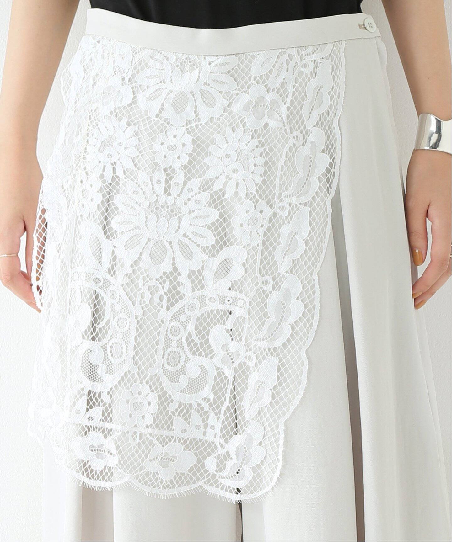 TOGA PULLA/トーガプルラ】Lace mix shorts：パンツ（ショート・ハーフ  