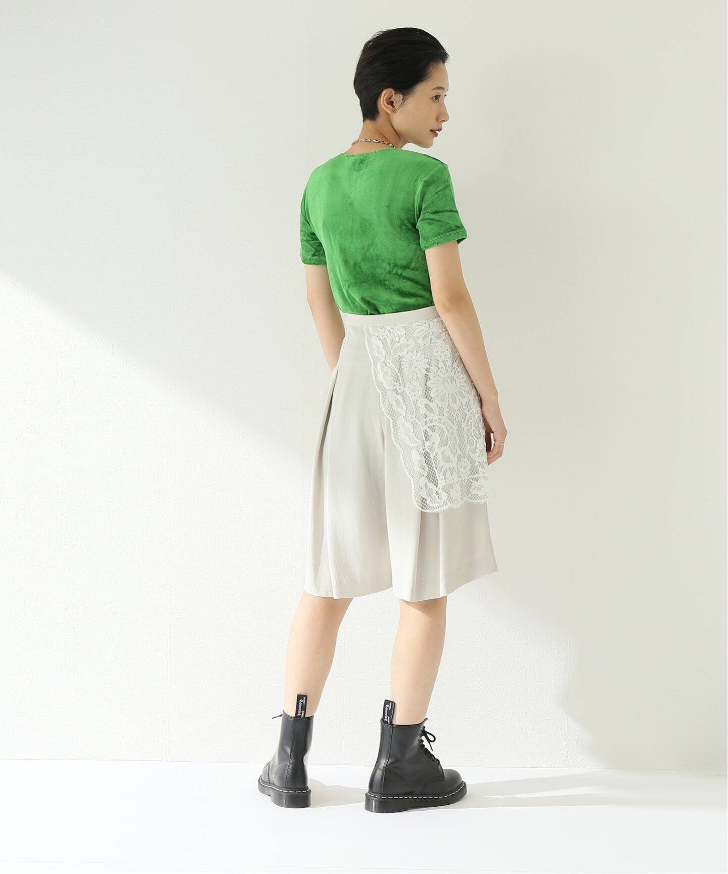 TOGA PULLA/トーガプルラ】Lace mix shorts：パンツ（ショート・ハーフ  