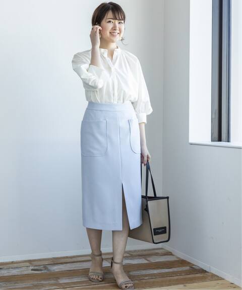 フロントスリットタイトスカート La Totalite ラ トータリテ 公式のファッション通販 Baycrew S Store