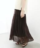 シフォンニットワッシャースカート◆