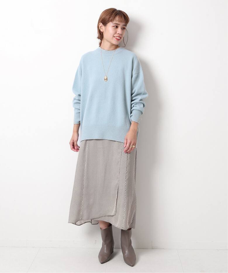 幾何プリントラップスカート◇（ロング・マキシ丈スカート）｜Spick  