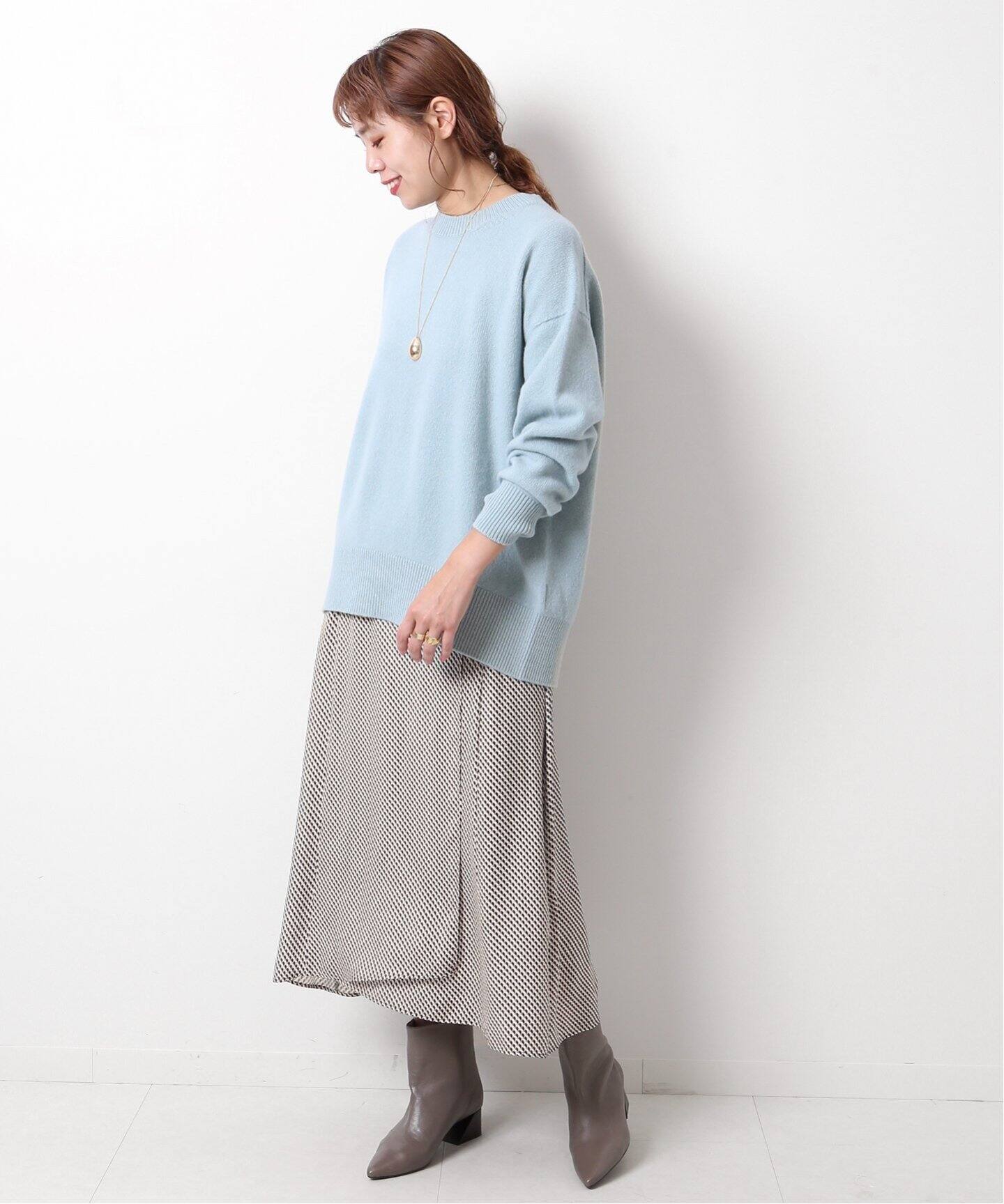 幾何プリントラップスカート◇（ロング・マキシ丈スカート）｜Spick  