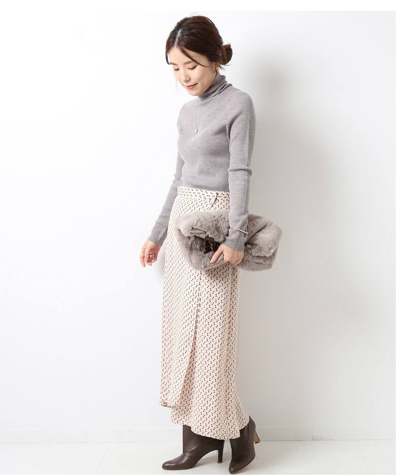幾何プリントラップスカート◇（ロング・マキシ丈スカート）｜Spick  