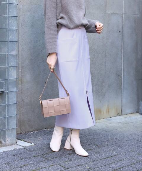 T Wフープジップ ロングタイトスカート Noble ノーブル 公式のファッション通販 Baycrew S Store