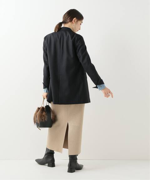 ハーフミラノラメニットタイトスカート Noble ノーブル 公式のファッション通販 Baycrew S Store