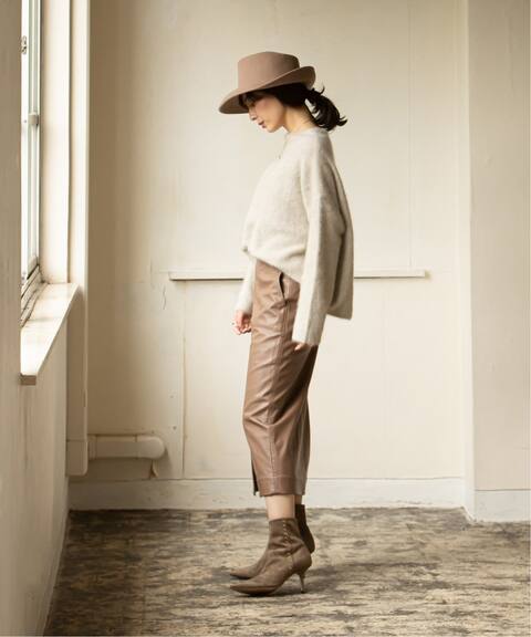 Web 有楽町店限定 Asami Nakamura Noble フェイクレザーロングタイトスカート Noble ノーブル 公式のファッション通販 Baycrew S Store