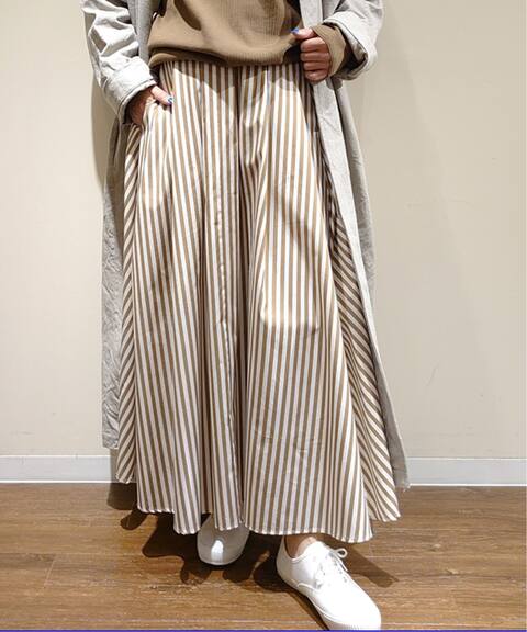 タイプライターストライプ タックギャザースカート Journal Standard Luxe ジャーナルスタンダード ラックス 公式のファッション通販 Baycrew S Store