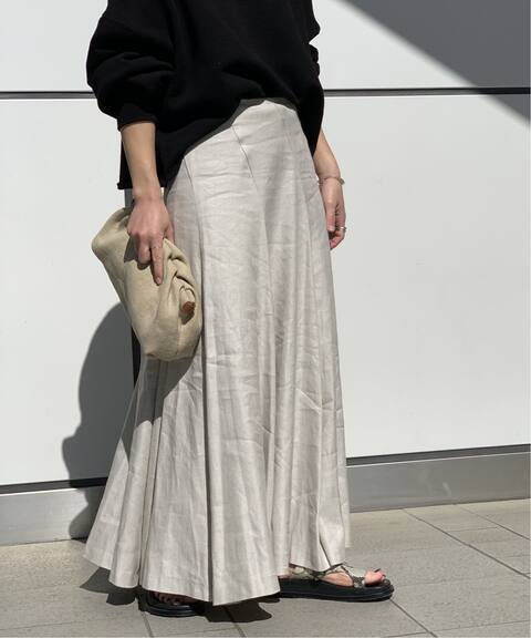 リネンレーヨンボリュームフレアスカート Ap Studio エーピーストゥディオ 公式のファッション通販 Baycrew S Store