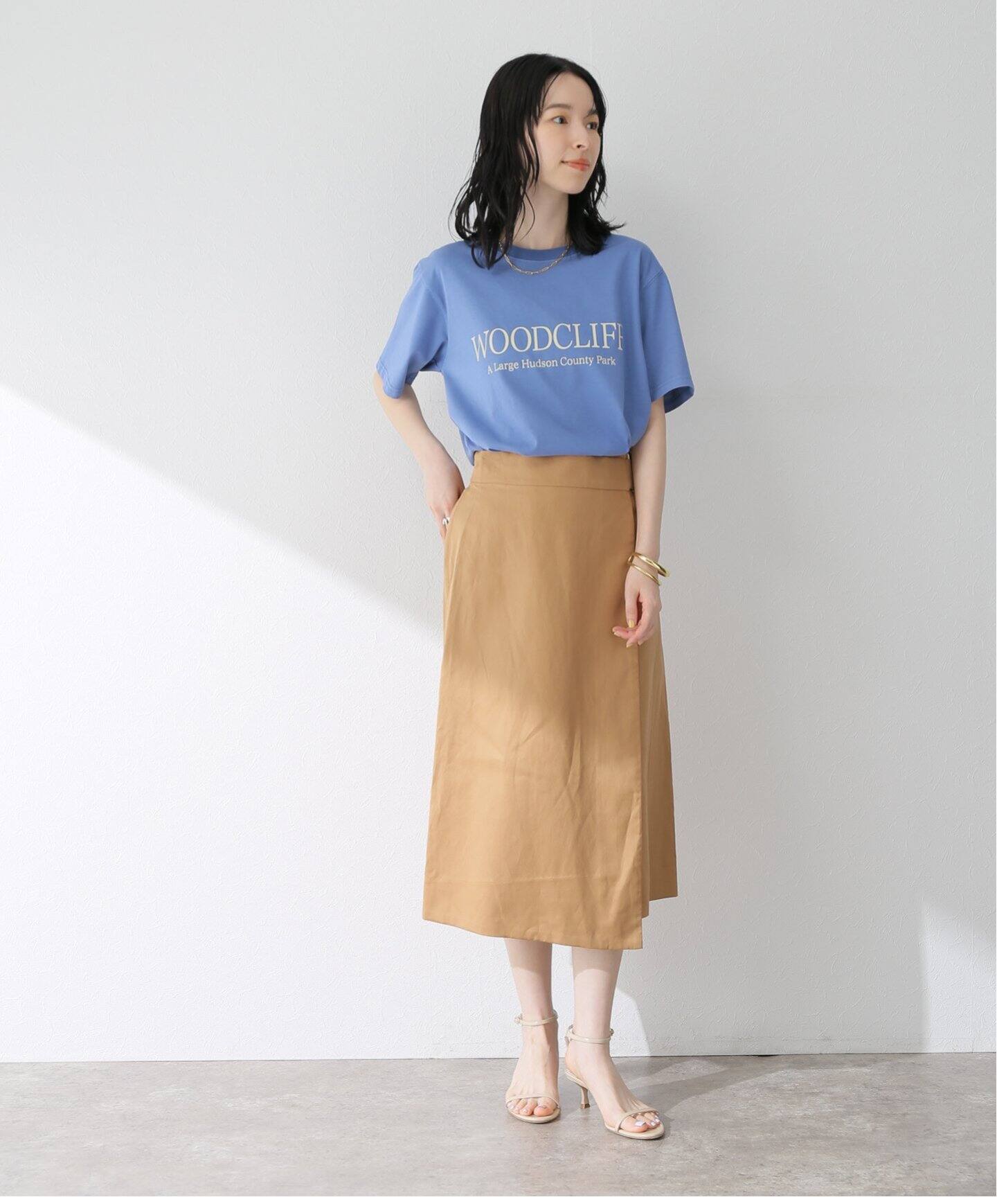 ラップアシンメトリースカート（ひざ丈スカート）｜B.C STOCK（ベー  