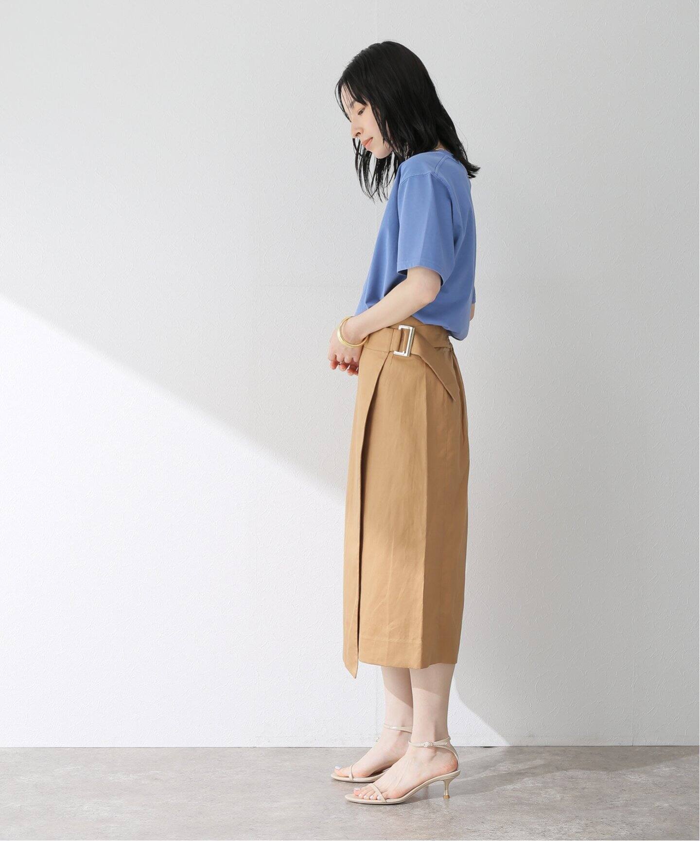 ラップアシンメトリースカート（ひざ丈スカート）｜B.C STOCK（ベー  