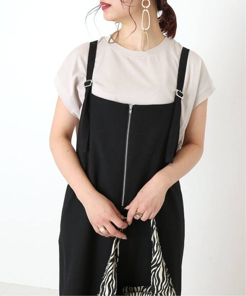 ファスナー付きサロペットスカート B C Stock ベーセーストック 公式のファッション通販 Baycrew S Store