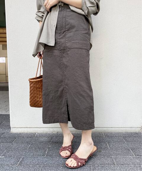リネンコットンタイトスカート Iena イエナ 公式のファッション通販 Baycrew S Store