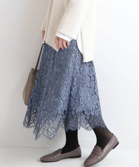 追加2 レース裾フレアスカート Iena イエナ 公式のファッション通販 Baycrew S Store