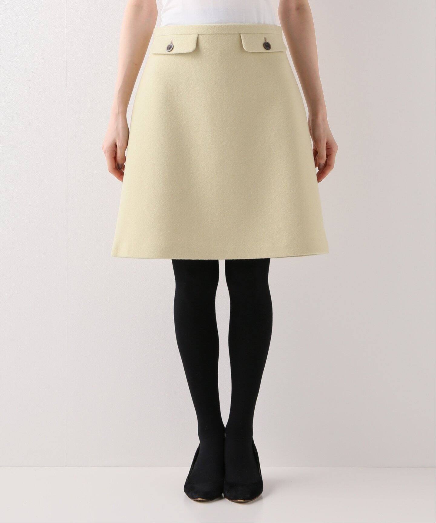 フラップポケット台形スカート◇（ひざ丈スカート）｜IENA（イエナ）の  