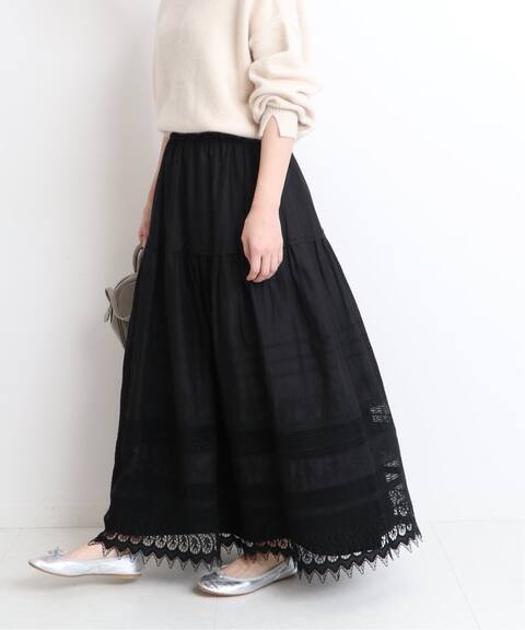刺繍レーススカート Slobe Iena スローブ イエナ 公式のファッション通販 Baycrew S Store