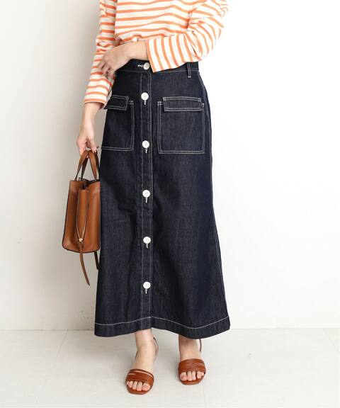 Le Denim フロントボタンスカート Slobe Iena スローブ イエナ 公式のファッション通販 Baycrew S Store