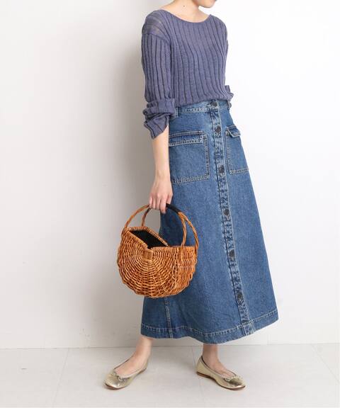 追加 Le Denim フロントボタンスカート Slobe Iena スローブ イエナ 公式のファッション通販 Baycrew S Store