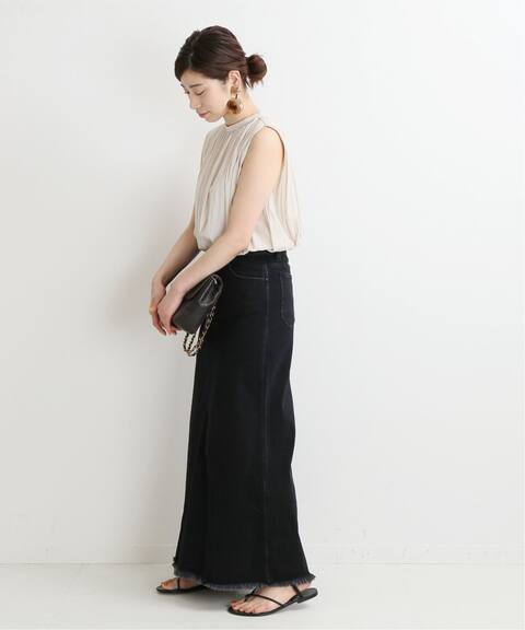 追加 デニムリメイク風 ロングスカート Vermeil Par Iena ヴェルメイユ パー イエナ 公式のファッション通販 Baycrew S Store