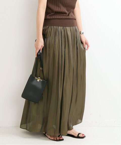 Pサテン ギャザーロングスカート Vermeil Par Iena ヴェルメイユ パー イエナ 公式のファッション通販 Baycrew S Store