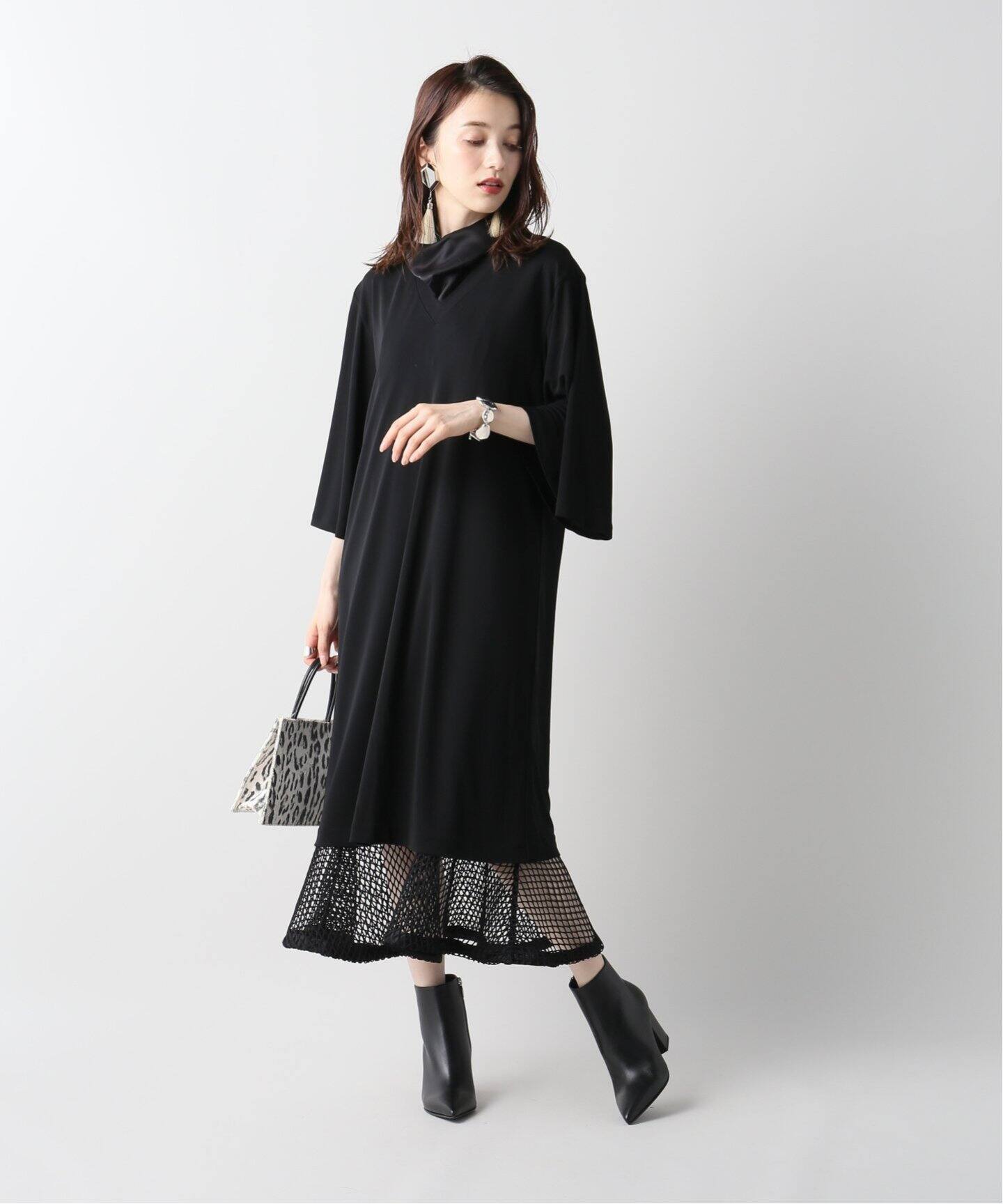 Toga Pulla トーガプルラ Rayon Jersey Mesh Dress ワンピース Journal Standard L Essage ジャーナルスタンダード レサージュ 公式のファッション通販 Baycrew S Store
