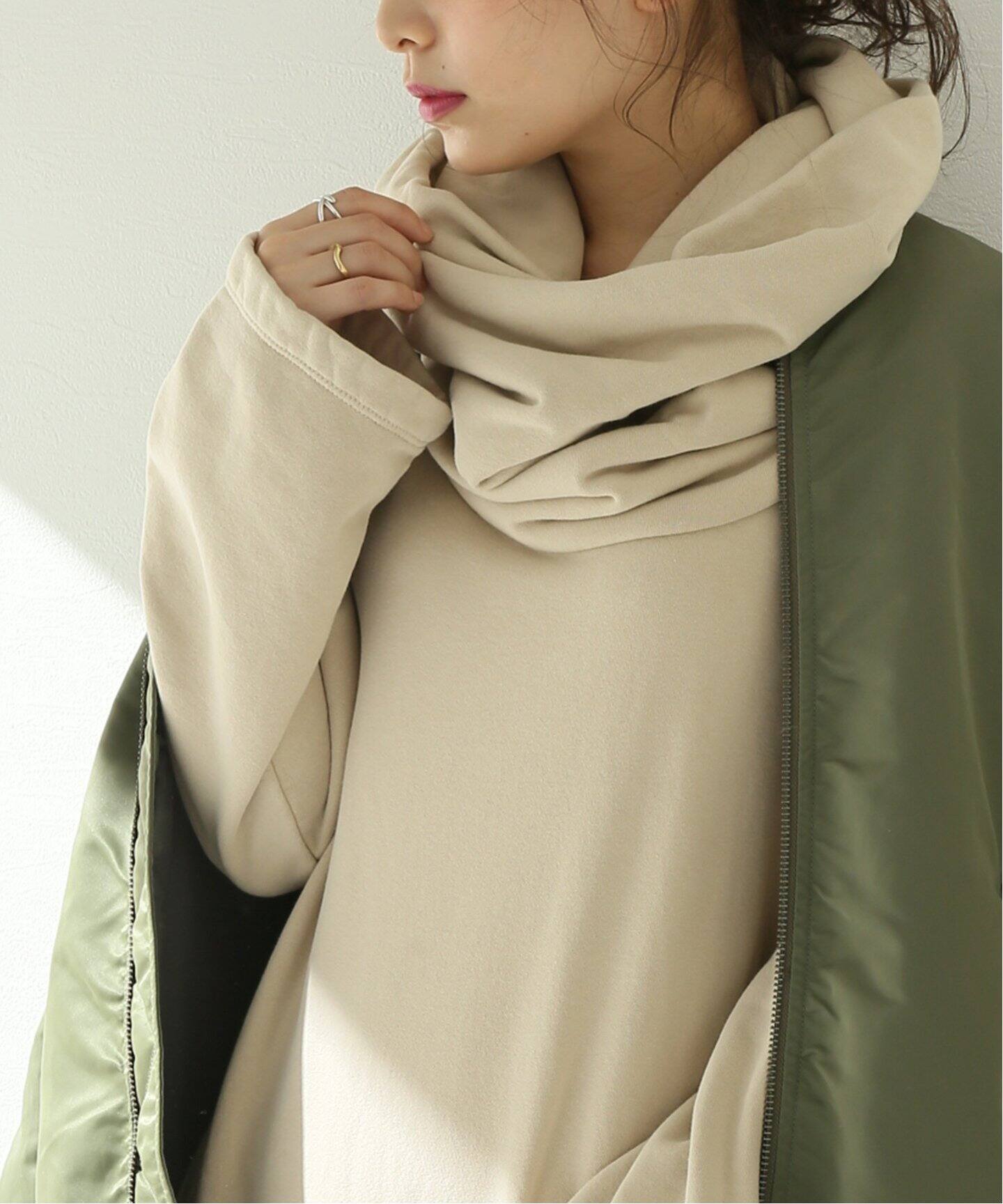 BLACK CRANE/ブラック・クレーン】 DONUT NECK DRESS：ワンピース  