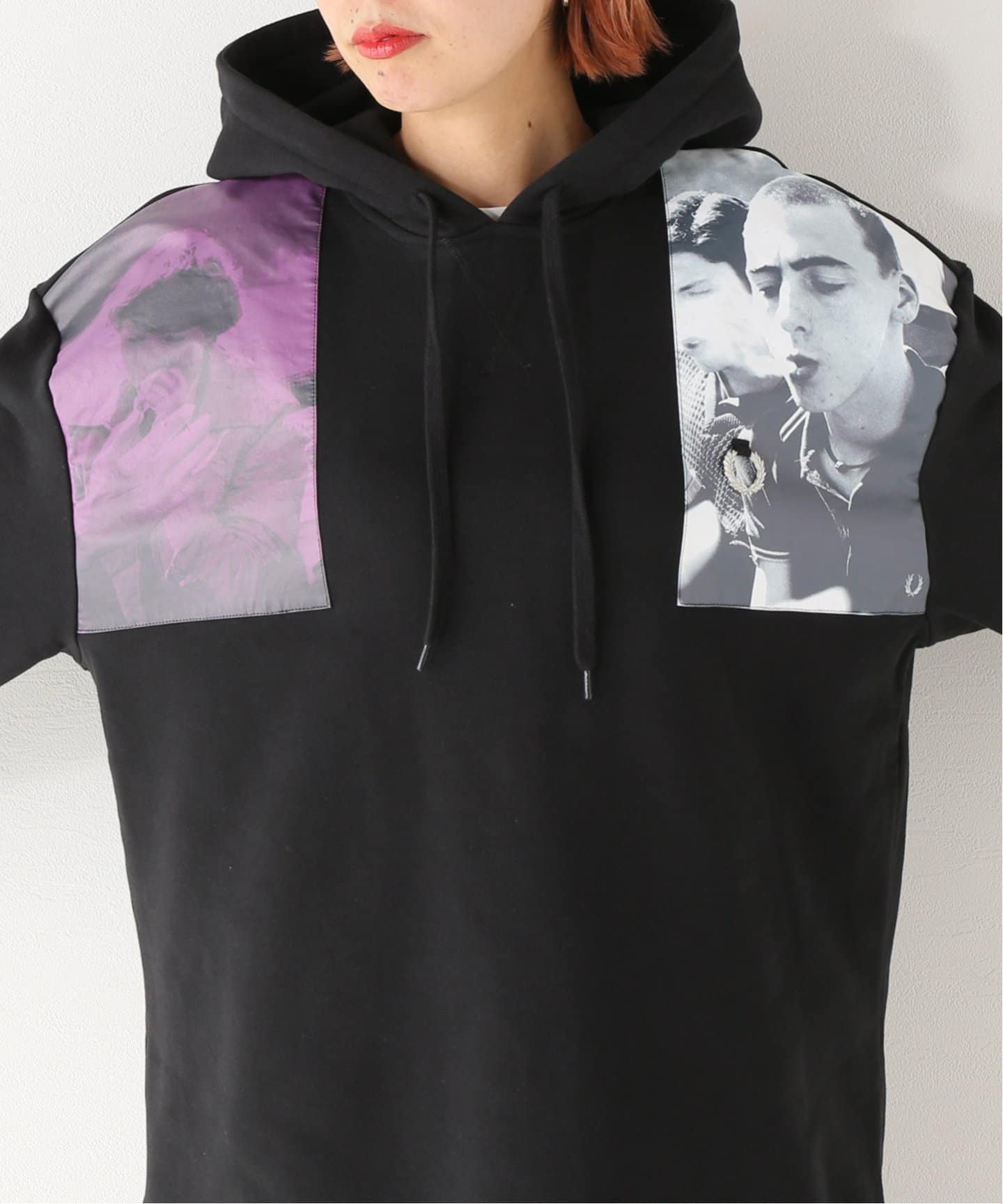 RAF SIMONS*FRED PERRY】PATCH PRINT HOODY:フーディ|JOURNAL RAF SIMONS*FRED PERRY】PATCH PRINT HOODY:フーディ|JOURNAL
