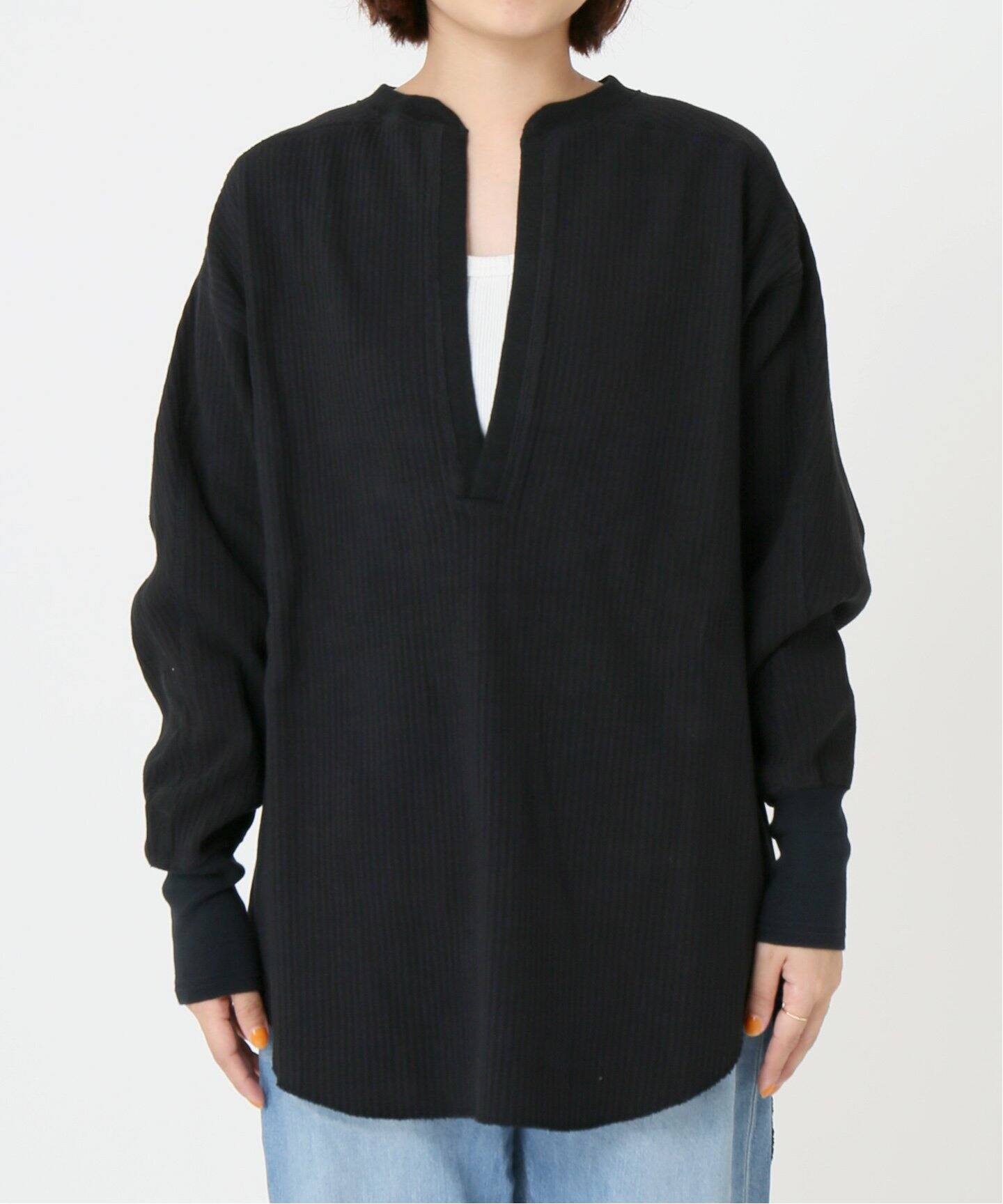 CLANE/クラネ】HEAVY RIB V NECK TOPS:カットソー◇|JOURNAL ...