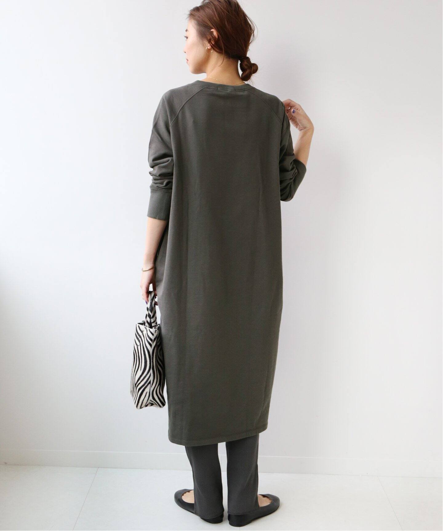 ミニ裏毛キーネックワンピース◇|JOURNAL STANDARD relume ミニ裏毛キーネックワンピース◇|JOURNAL STANDARD relume