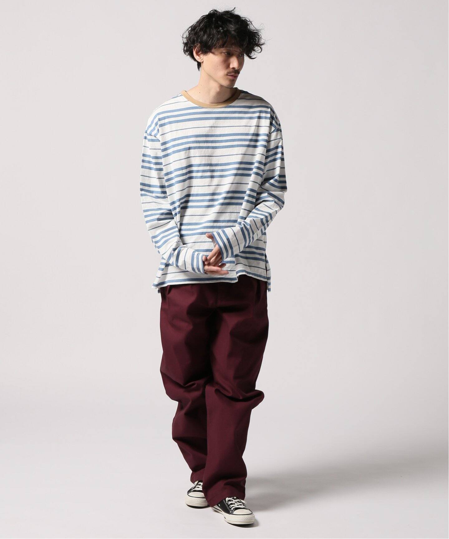 YSTRDY'S TMRRW / イエスタデイズトゥモロウ BORDER BAGGY TEE LS ...