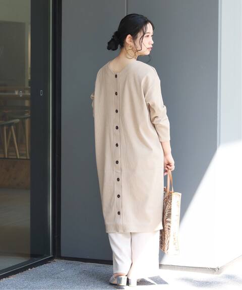 ウシロボタンリブワンピース B C Stock ベーセーストック 公式のファッション通販 Baycrew S Store