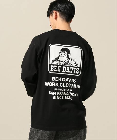 Ben Davis ベンデイビス Label Ls Tee B C Stock ベーセーストック 公式のファッション通販 Baycrew S Store