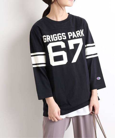 Champion チャンピオン Campus 3 4スリーブフットボール Tシャツ Slobe Iena スローブ イエナ 公式のファッション通販 Baycrew S Store