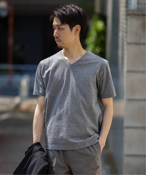 メランジシルケットテンジク Vネック Tシャツ Edifice エディフィス 公式のファッション通販 Baycrew S Store