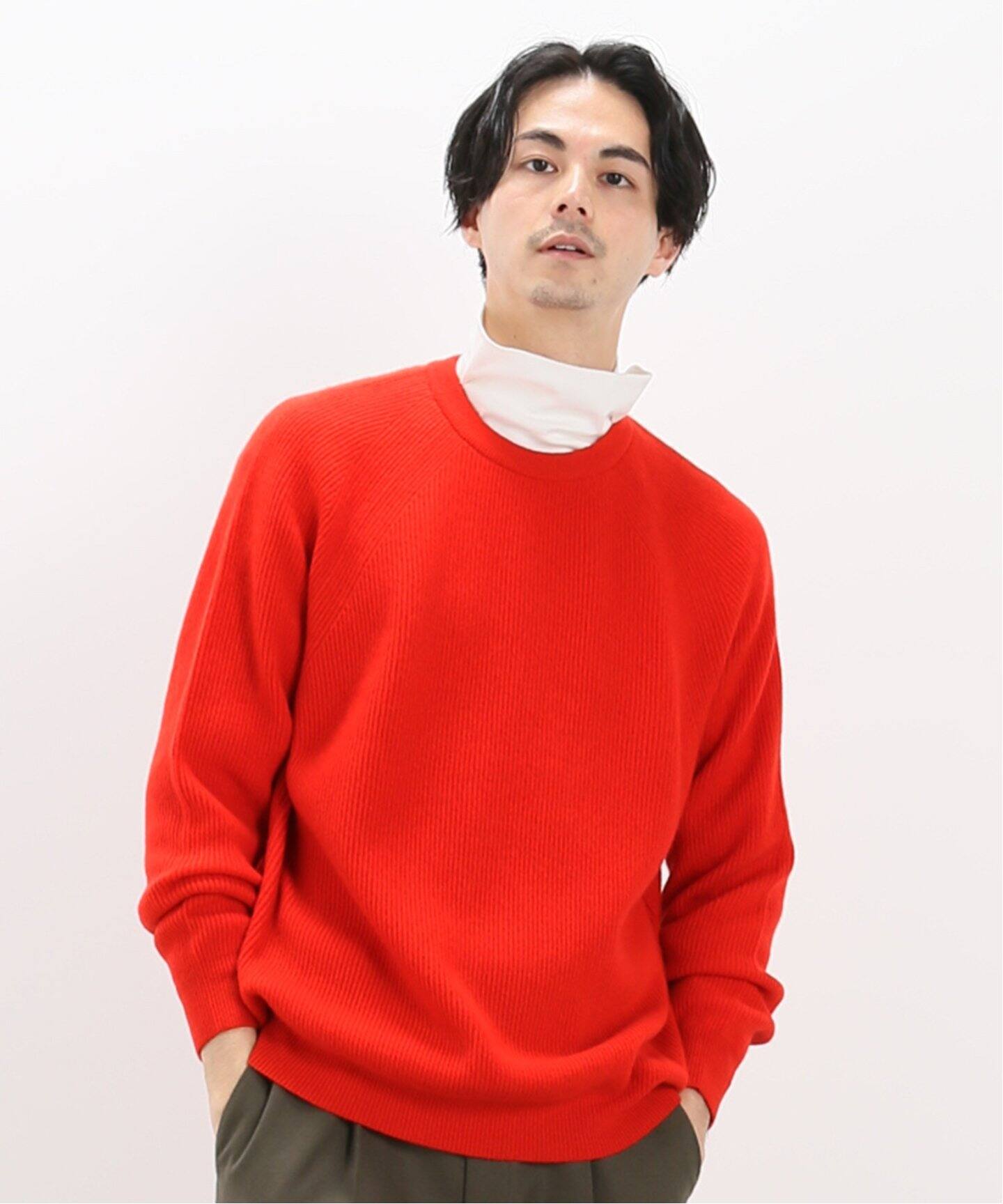 カシミア 畦編み クルーネック ニット|EDIFICE(エディフィス)公式の カシミア 畦編み クルーネック ニット|EDIFICE(エディフィス)公式の