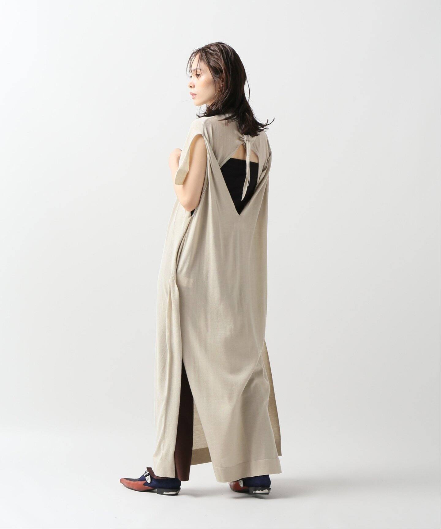 TOGA PULLA/トーガプルラ】 High gauge knit dress:ワンピース TOGA PULLA/トーガプルラ】 High gauge knit dress:ワンピース