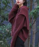 【LE17 SEPTEMBRE】 COTTON C/D MUFFLER SET：カーディガン（マフラーセット）