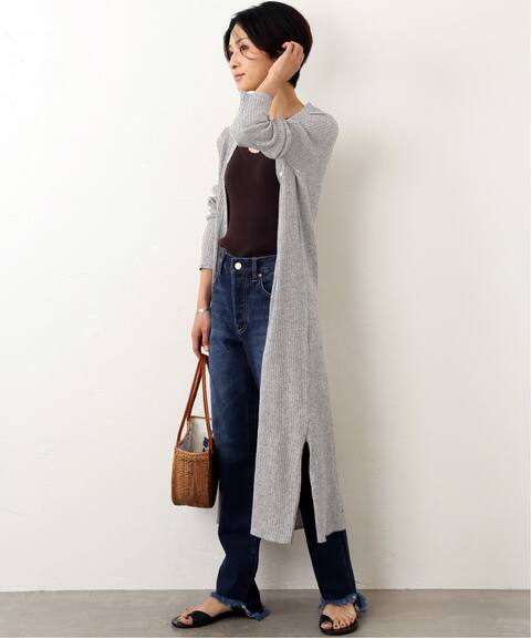 ウォッシャブルメランジリブロングカーディガン Journal Standard Relume ジャーナルスタンダード レリューム 公式のファッション通販 Baycrew S Store