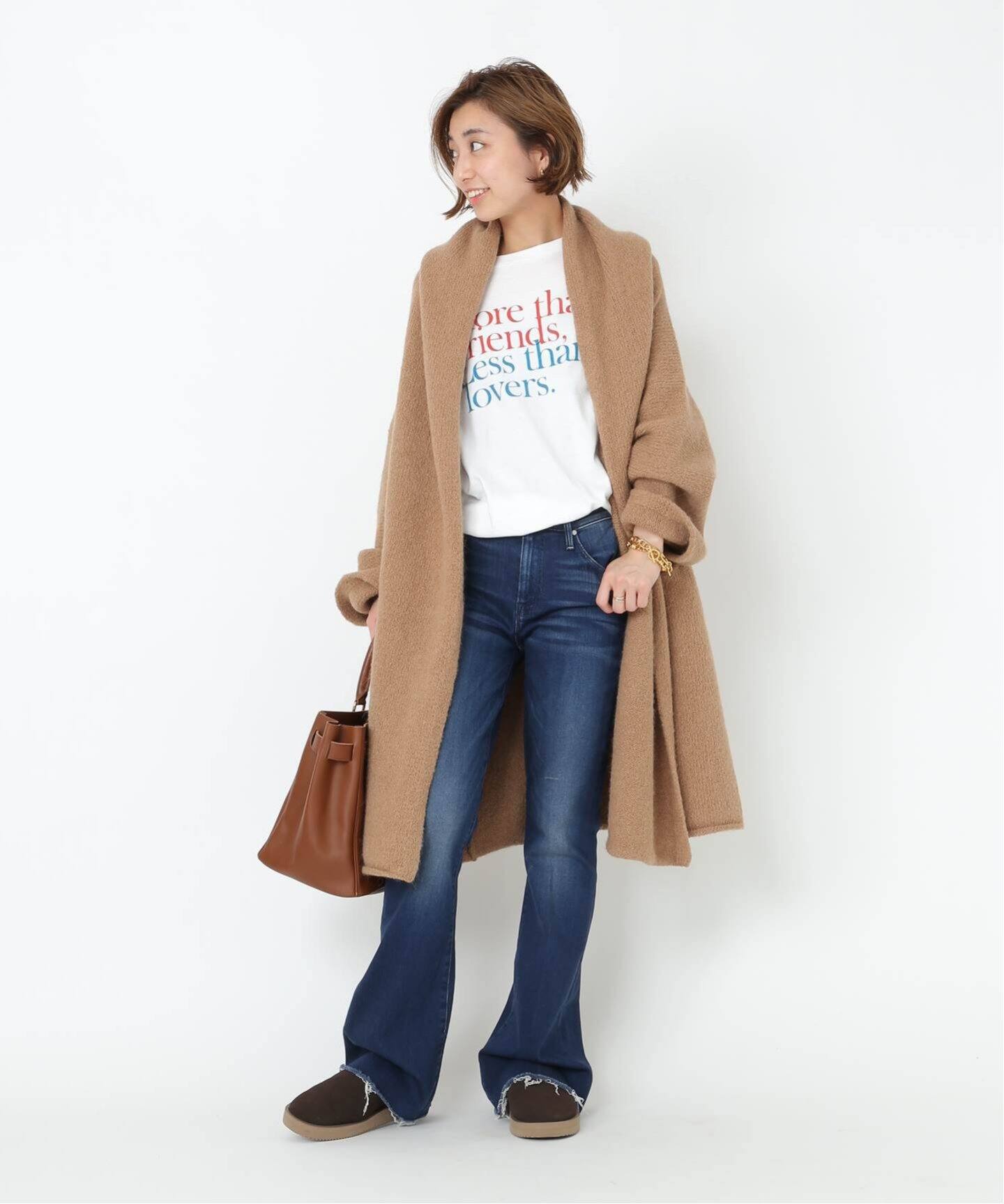 LAUREN MANOOGIAN ニットガウンコート LAUREN MANOOGIAN フーディ  