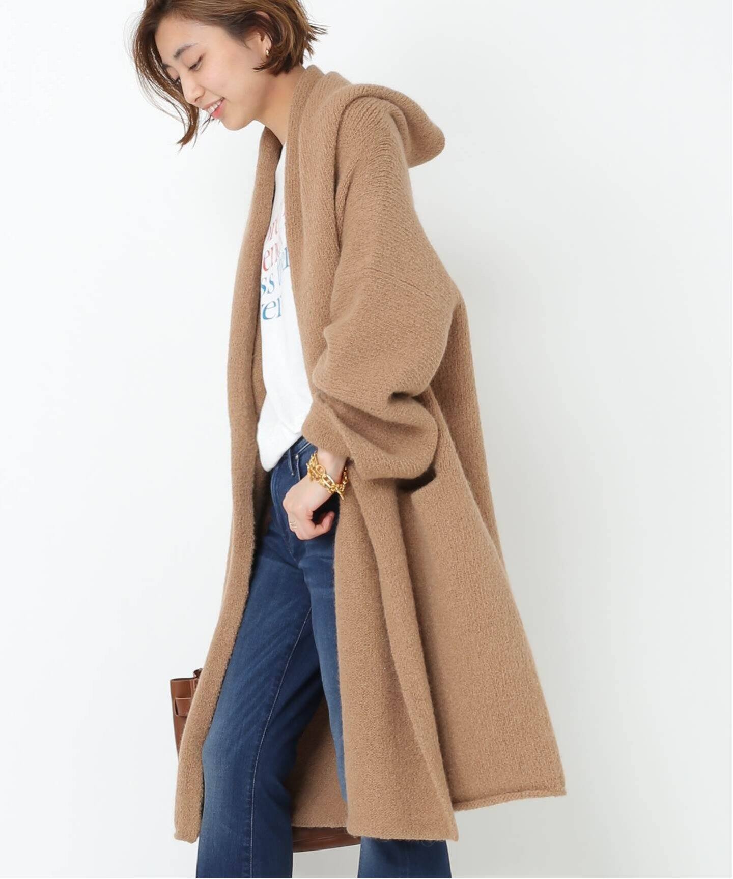 LAUREN MANOOGIAN/ローレン マヌージアン】フーディ カーディガン  